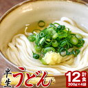 【ふるさと納税】「なかむらうどん」＜つゆ付＞ 半生うどんセット(12食分・300g×4袋) うどん 讃岐うどん 本場 讃岐 半生 小麦 麺 さぬき 釜玉 醤油 ぶっかけうどん 釜揚げコシ 常温 常温保存 【man144】【なかむら】