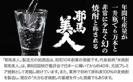 麦焼酎 耶馬美人 20度 1,800ml×2本 | 大分県中津市の地酒 焼酎 酒 アルコール 大分県産 九州産 中津市 国産 送料無料