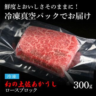 TKA109　天下味 エイジング工法 熟成肉 土佐あかうし 特選ロースブロック 300g エイジングビーフ ロース 牛 ブロック 国産 あか牛 赤牛 肉 牛肉 和牛 人気 老舗焼肉店 冷凍 新鮮 真空