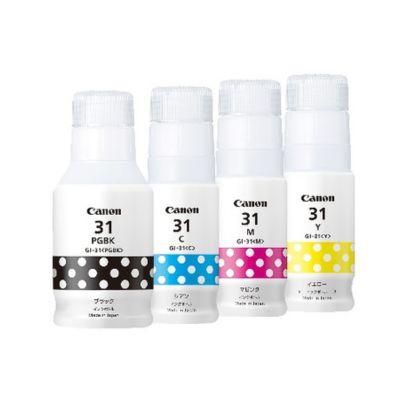ふるさと納税 福島市 キヤノンインクボトル4色GI-31PGBK/GI-31C/GI-31M/GI-31YNo.2694