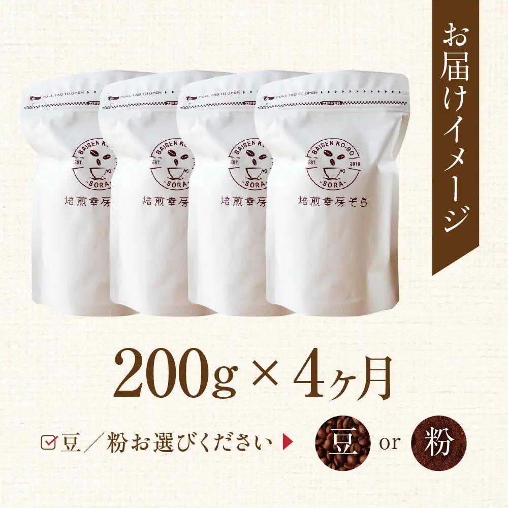 コーヒー豆 定期便 4ヶ月 スペシャルティ  |  定期便