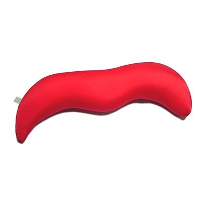 ふるさと納税 泉大津市 日本製　ナノビーズ　抱き枕　ジュゴン型　レッド
