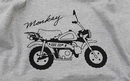 Monkey Tシャツ (ユニセックス)【XLサイズ　グレー】【1644762】