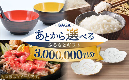【あとから選べる】佐賀県ふるさとギフト 300万円分 / 後から ゆっくり選ぶ 寄附 コンシェルジュ 有田焼 牛肉 米 [41AAZY012]
