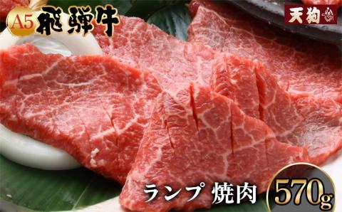 A5飛騨牛 ランプ焼肉 570g【冷凍】冷凍配送 らんぷ 焼肉 飛騨牛 ギフト 【11-1021】