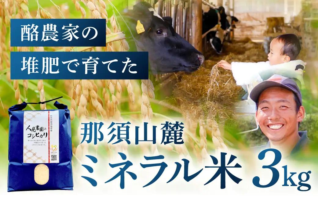 【令和7年産米】那須山麓ミネラル米　3kg ns130-002