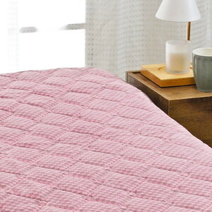 [ロマンス岩盤浴] マイヤー敷きパッド ピンク シングル 8660810 [2500]