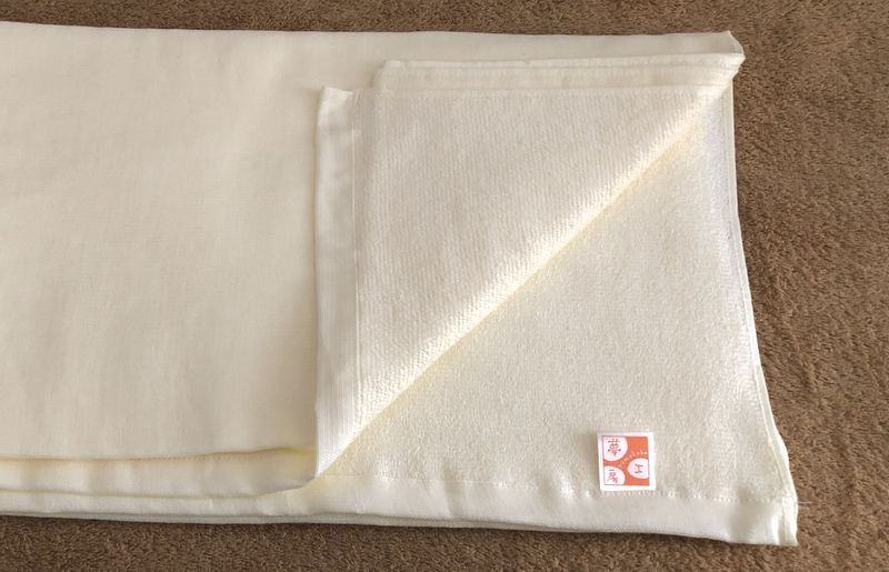 90×150超大判裏ガーゼバスタオル２枚セット（シュアラインベージュ）泉州タオル【泉州タオル 国産 吸水 普段使い 無地 シンプル 日用品 家族 ファミリー】 099H3189