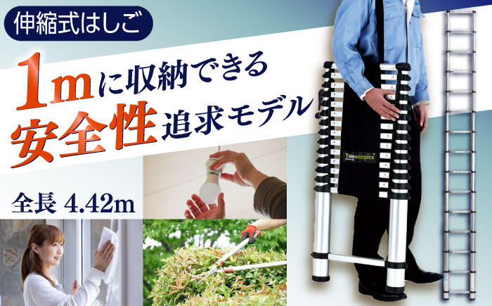 
            伸縮式はしご MSN-44 はしご 贈答 ギフト 産地直送 取り寄せ 送料無料 大阪 218000円 大阪府高槻市/アルインコ株式会社 [AODQ001] 折りたたみ 梯子 ハシゴ コンパクト 便利
          