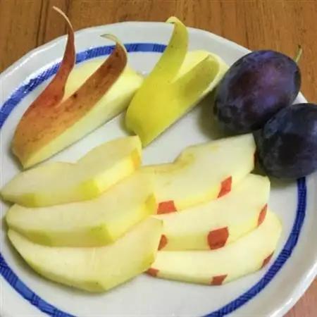 岩手県岩泉町産りんご・プルーン(3キロ)【秋のフルーツセット】早生りんご2品種とサンプルーン_果物・フルーツ りんご  リンゴ 林檎  果物・フルーツ   くだもの_【配送不可地域：離島】【14186
