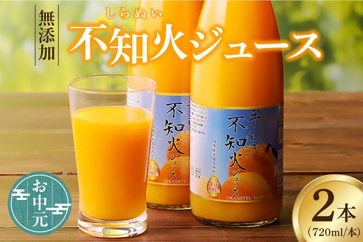 【お中元 外熨斗対応可能】知多市産不知火ジュース　2本