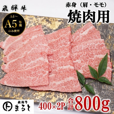 
                  【飛騨牛】赤身焼肉用　400g×2(合計800g)_牛肉 肉 和牛 黒毛和牛 赤身 焼肉 人気 お取り寄せ グルメ 冷凍牛肉 ブランド牛肉 バーベキュー 養老町【1731548】
                
