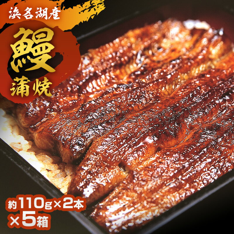 【ふるさと納税】浜名湖鰻蒲焼 約110g2本×5箱 国産 浜松 鰻 父の日 母の日 土用の丑の日 和食 秘伝のたれ 伝統 炭火ふっくら 柔らか　浜松市