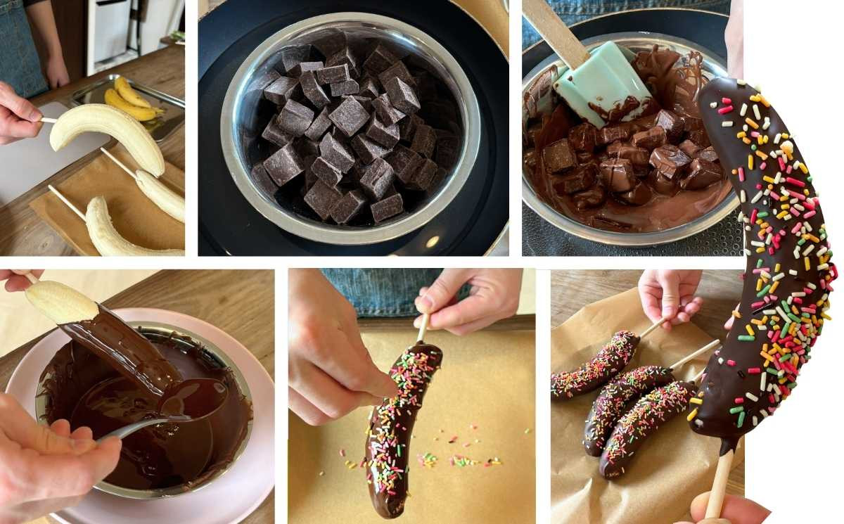 チョコバナナ チョコレート チョコバナナ用チョコレート 業務用 ウルトラミックス 早くキレイに固まるチョコバナナ用専用チョコレート（スイート）1kg バナナ約50本分 コーティングチョコ チョコレート