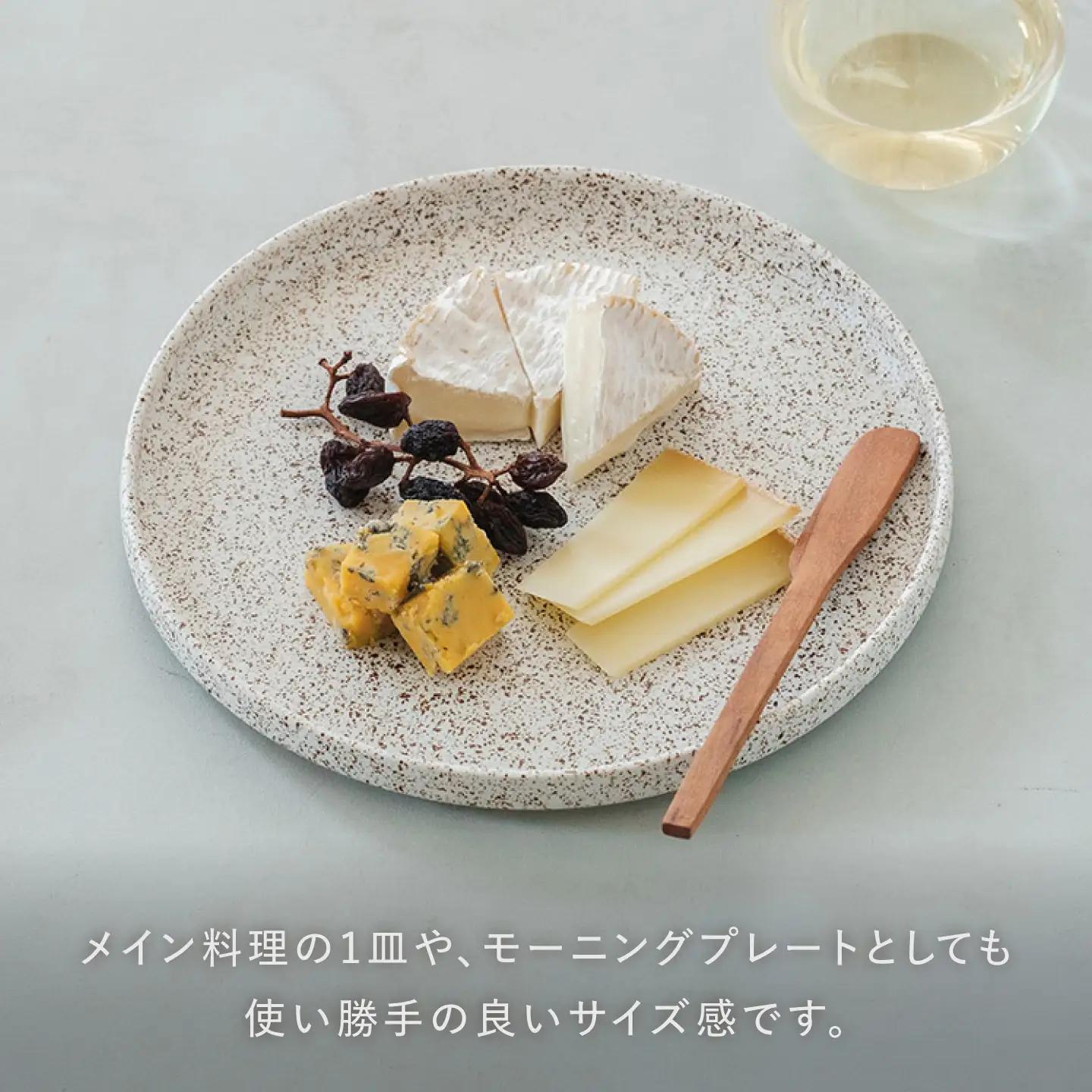 【美濃焼】 きほんのうつわ 切立プレート 錆点 21cm 多治見市 / 丸朝製陶所 MARUASA PORCELAIN FACTORY プレート 皿 お皿[TCK045]