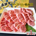 【ふるさと納税】飛騨牛　赤身メイン焼肉用　A4～A5等級使用　マルイおまかせ約1kg（500g×2p）　【お肉・牛肉・焼肉・バーベキュー・飛騨牛・赤身・焼肉用・1kg】