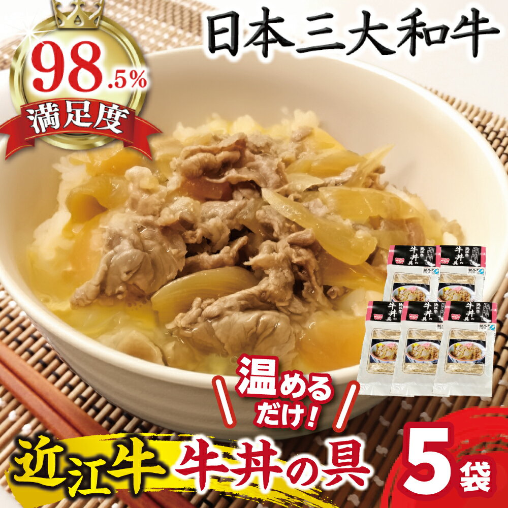 【ふるさと納税】近江牛丼の具 650g（130g×5個） 牛肉 国産 近江牛 牛丼 小分け 総本家肉のあさの 冷凍