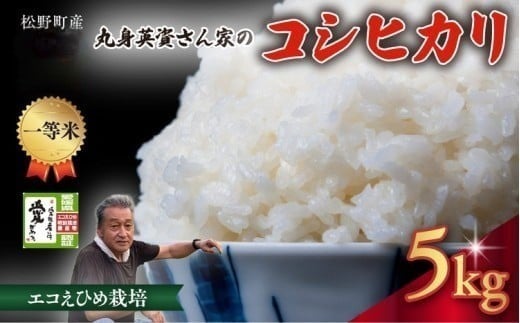 
            【R7年産新米】【一等米】丸身さん家のエコえひめ栽培コシヒカリ 5kg ｜ 米 令和7年産 5kg 国産 ふるさと納税 ※離島への配送不可
          
