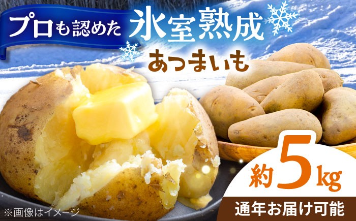 
                  氷室熟成あつまいも（メークイン）5kg×1箱 《厚真町》 【株式会社伝平さんの畑】 じゃがいも ジャガイモ メークイン 芋 熟成 熟成芋 野菜 北海道 [AXAD007]
                
