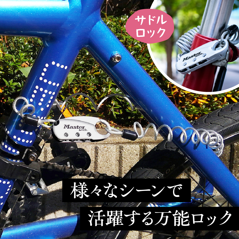 ケーブルロック　1559JADSLV  （銀）　ナンバー可変式　防犯　防災　Master Lock