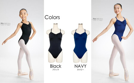 バレエ レオタード ライクラ素材 リボンパッセ 足長効果 ハイレグ仕様 ジュニア 大人 日本製 3年保証 （スカートなし）