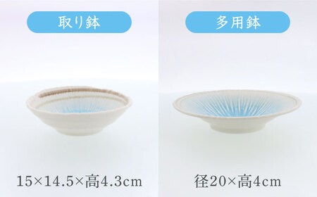 【美濃焼】雫 しずく 彫十草 シリーズ 8点セット【カネ定製陶】[MEI107]