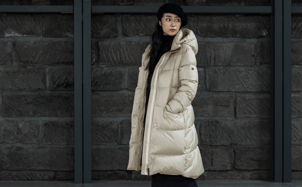 ＜WOMEN＞北海道ダウン：RETAR NUY／レタールヌイ［MAW 2／マウ 2］LONG DOWN COAT ［BEIGE］