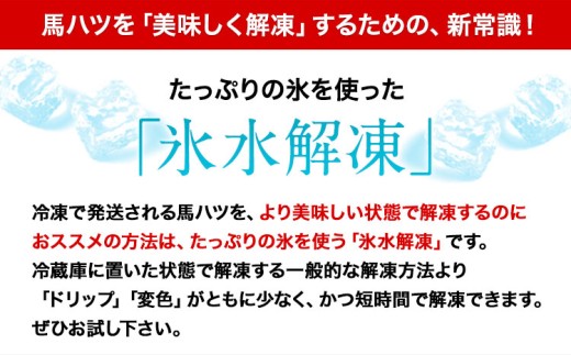馬ハツ刺し ブロック 50g×6ブロック 300g 馬ハツ(心臓) 国産 熊本肥育 冷凍 生食用 たれ付き(10ml×3袋) 肉 馬刺し 馬肉 絶品 心臓 牛肉よりヘルシー 馬肉 予約 小分け 熊本県