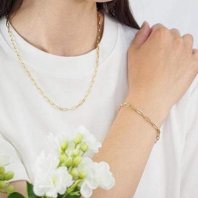 ふるさと納税 甲府市 K18　チェーンネックレス&ブレスレット P3150/P3041 |  | 03