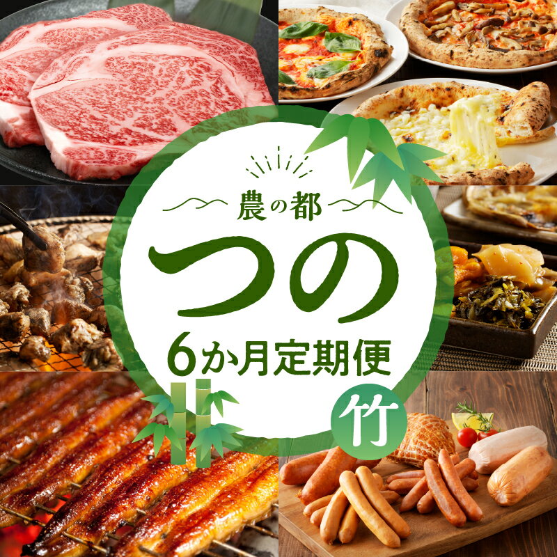 【ふるさと納税】都農町の特産品詰め合わせ定期便！ 6か月 お楽しみ 定期便 都農町 定期便(竹) 6回 牛肉 鶏肉 うなぎ 蒲焼 鰻 ハム ソーセージ ウインナー ピザ 漬物 宮崎牛 黒毛和牛 ロース ステーキ 炭火焼 国産 食品 人気 おすすめ 宮崎県 送料無料