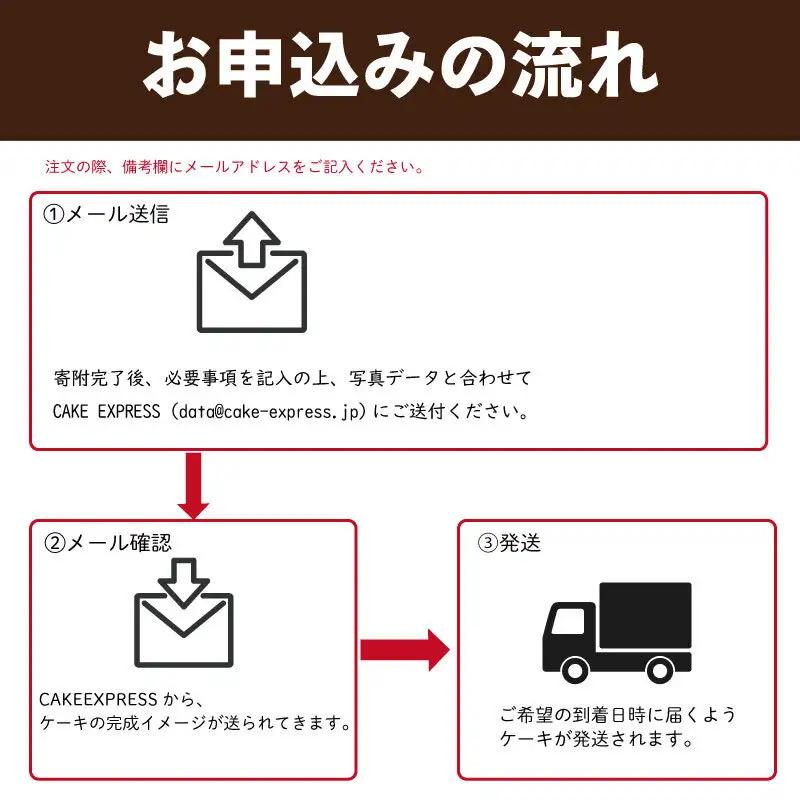 日時指定可 ザッハトルテ 写真ケーキ 5号 チョコケーキ
