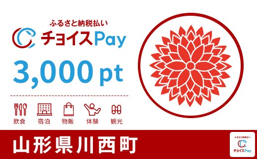 
                  川西町チョイスPay 3,000pt【会員限定のお礼の品】
                
