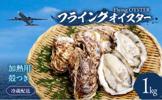 
                  殻付き 牡蠣 1kg 加熱用 生牡蠣 (約11個～18個) フライングオイスター【先行予約】 調理方法付き かき カキ 貝 海の幸 魚介類 海鮮 鍋セット BBQ バーベキュー キャンプ お取り寄せ 大阪府 岸和田市[№5385-1143]
                