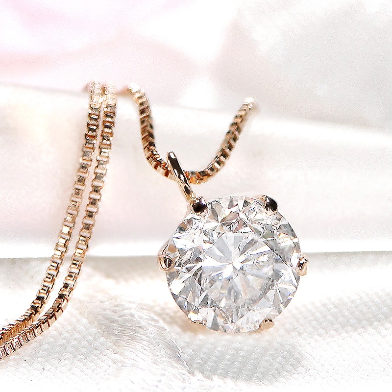 ダイヤ1ct ペンダント(ピンクゴールド）