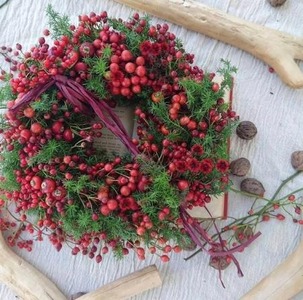 レッドベリーのクリスマスリース 40-014