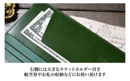 本革トラベラーズノートレギュラーサイズ対応パスポートケース コニャック(琥珀色)　滋賀県長浜市/株式会社ブラン・クチュール[AQAY195]