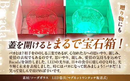 マジックボトル・ワイン ONLY YOU(6本)＆光るグラスBacada!セット(12個)_B115-022