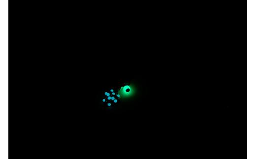 
『輝石の光』ルナウェア ハートストラップ 5ミリトンボ玉とスワロフスキー使用 蓄光アクセサリー 光るアクセサリー 夜光
