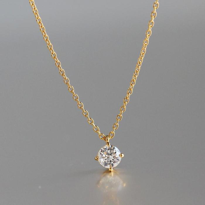 【ふるさと納税】サステナブルなジュエリーを ラボグロウンダイヤモンド K18ネックレス 0.2ct ティアラモチーフ　LAB-K18-007