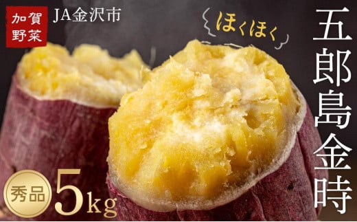 【先行予約】JA金沢市 加賀野菜　五郎島金時 秀品・5kg サツマイモ さつまいも 芋 焼き芋 焼芋 金時 スイートポテト 芋ご飯 石川 金沢 加賀百万石 加賀 百万石 北陸 北陸復興 北陸支援