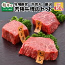 【ふるさと納税】牧場直営「牛若丸」厳選 若狭牛塊肉セット 計450g / BBQ やきにく 焼肉