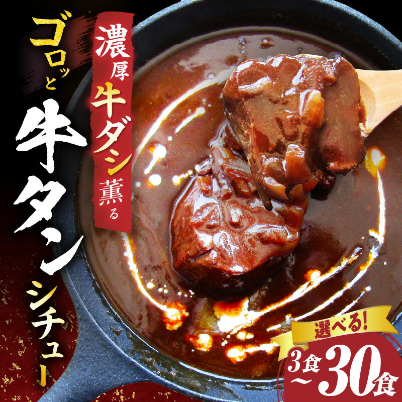 【ふるさと納税】【選べる内容量】ゴロッと牛タンビーフシチュー 肉 牛タン ビーフシチュー 牛タンシチュー 濃厚 牛ダシ 牛タン ビーフ シチュー 牛肉 牛 レトルト 出汁 小分け 贈答 贈り物 プレゼント 人気 とろける 特製 冷凍 香川県 三木町 おすすめ