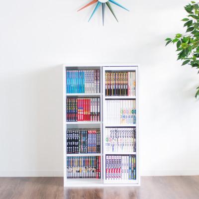 ふるさと納税 海南市 スライド本棚 W575 ホワイトオーク aku100688505