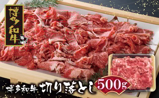 U09-01-01 上質な国産ブランド牛！ 博多和牛 切り落とし500g 牛肉 牛肉 人気 黒毛和牛 おすすめ ブランド牛 牛肉 福岡県産 国産 冷凍 にく お肉 スライス 切り落とし お取り寄せ 肉じゃが 牛丼