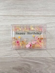 ハーバリウムプレート お仕事お疲れ様でした （オイル少量タイプ） ピンク ／ 雑貨 玄関 小物 kanon インテリア プリザーブドフラワー ドライフラワー ハンドメイド品 奈良県 田原本町