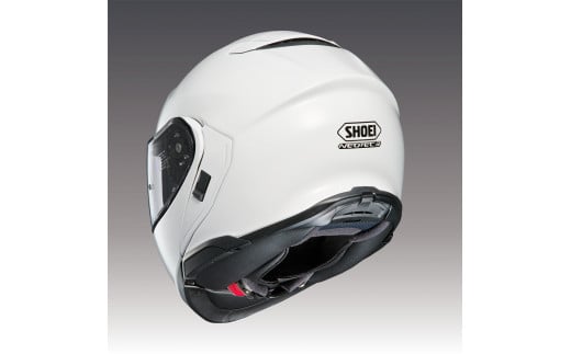 SHOEIヘルメット「NEOTEC 3 ルミナスホワイト」XL フィッティングチケット付き｜フリップアップ システムヘルメット ネオテック フルフェイス フェイスカバー バイク ツーリング ショウエイ
