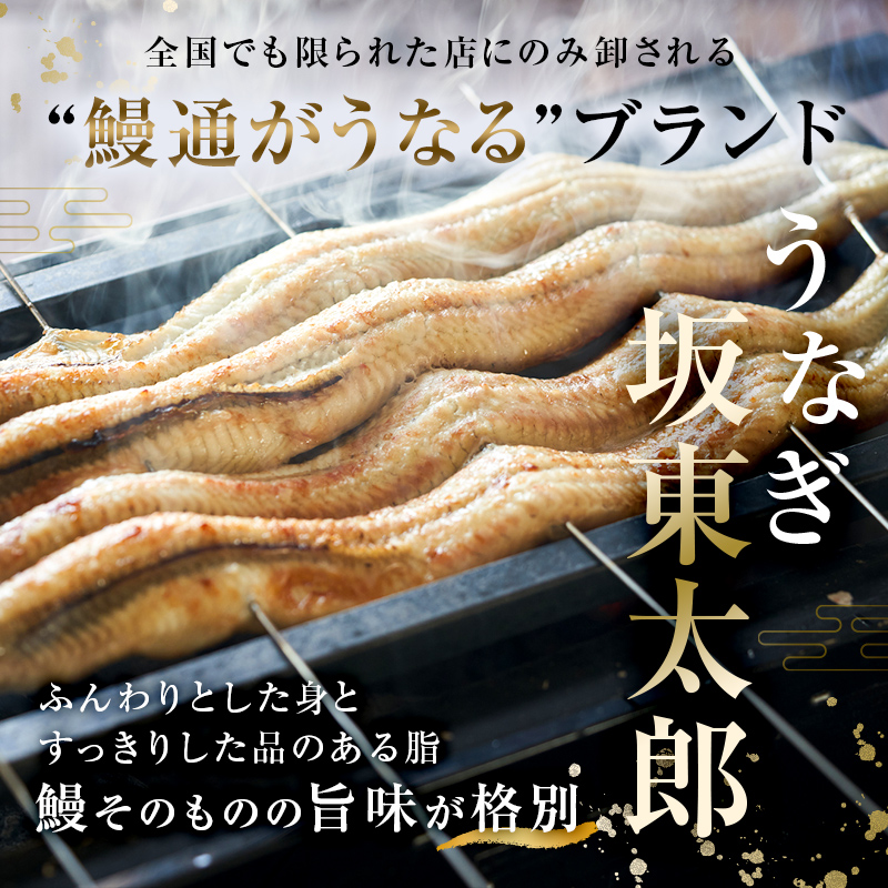のし対応可能 国産 うなぎ 「坂東太郎 使用」白焼 3串 大サイズ 130g前後×3串 mi0058-0002