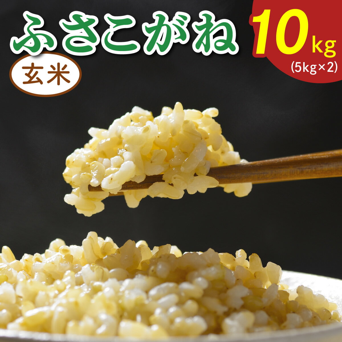 【ふるさと納税】令和7年度産 ふさこがね《玄米》10kg (5kg×2)｜米 おこめ もっちり 弁当 袖ケ浦 千葉 [0519r]