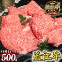 【ふるさと納税】 近江牛 すき焼き用 ロース 500g A4 A5 黒毛和牛 ( 近江牛 ブランド和牛 牛肉 ロース スライス やきしゃぶ すきやき 国産 すき焼き肉 人気 鍋 滋賀県 竜王町 岡喜 霜降り 神戸牛 松阪牛 に並ぶ 日本三大和牛 近江牛 キャンプ アウトドア 冷凍 送料無料 )