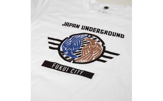 福井市　マンホールTシャツ　白　Lサイズ【Tシャツ 白 フェニックス L】[A-101005]